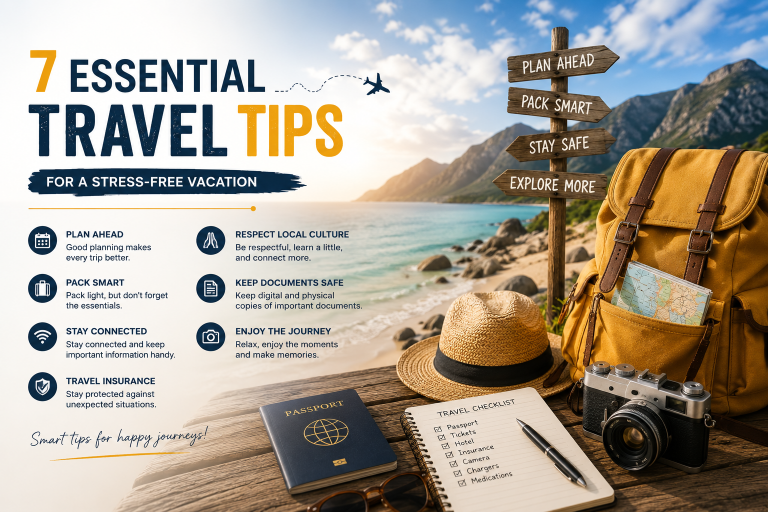 7 Essential Travel Tips for a Stress-Free Vacation